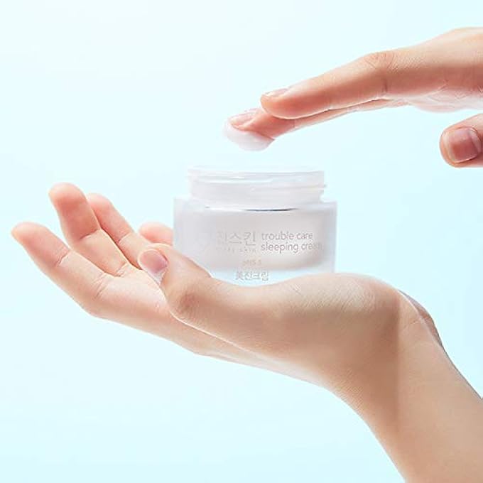 CRAZY SKIN WEAKLY ACIDIC PH LEVEL 5.5 SKIN REPAIR TROUBLE CARE SLEEPING NIGHT CREAM 50G - NATURAL INGREDIENTS FOR DAMAGED & SENSITIVE SKIN/SKIN CALMING & MOISTURIZING - Image 2